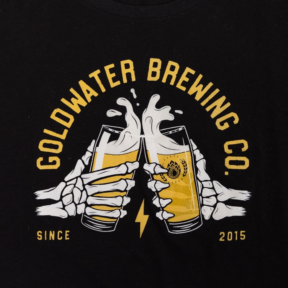 NWOT: Goldwater Brewing Co. Women's Crop Top Tee | Size Large - Picture 3 of 5